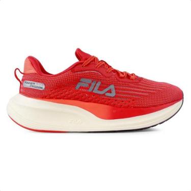Imagem de Tênis Fila Racer Speedzone Feminino, 36, Vermelho, Laranja