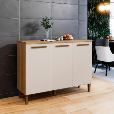 Imagem de Balcão Vega Master Arte Móveis, Cinamomo/ Off White