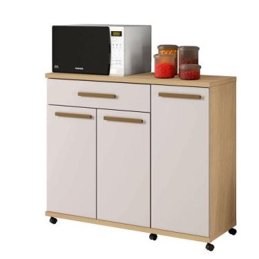 Imagem de Balcão Parati Master Arte Móveis, Cinamomo/ Off White