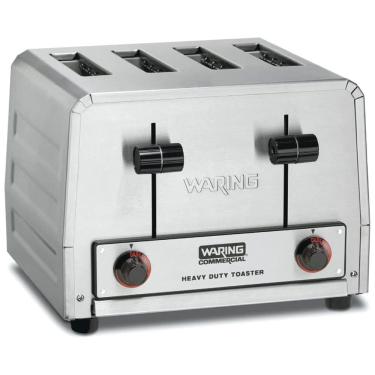 Imagem de Torradeira Elétrica 4 Fatias com 15 Níveis de Tostagem de Aço Inoxidável, 1800W, 110v, WARING WCT800RC, Prateado