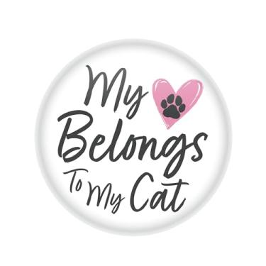Imagem de Botão My Heart Belongs to My Cat