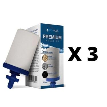 Imagem de Vela Tripla Ação Oasis para Filtro de Barro 03 unidades