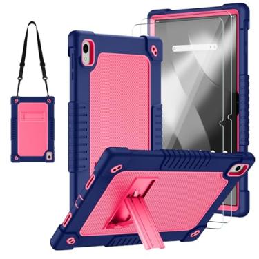 Imagem de FIEWESEY Capa para tablet Onn. 12,1 polegadas modelo 2024 com 2 peças protetoras de tela, capa de ombro resistente à prova de choque infantil para Walmart Onn 12.1 2024 Modelo: 100146663 (azul