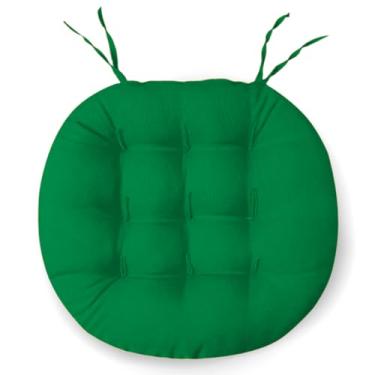 Imagem de Almofada Assento Cadeira Futton Futon 40x40cm Redonda Cores Diversas (Verde)