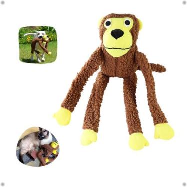 Imagem de Macaco Mordedor Pet Brinquedo Pelúcia Diversão Sons - Napi