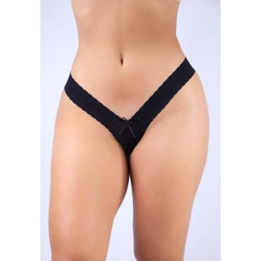 Imagem de Tanga Rendada Calcinha Caleçon Renda Fio Dental Lingerie Feminina Sens