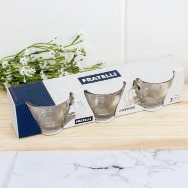 Imagem de Xicara classic 3 peças vidro 220ml - fratelli