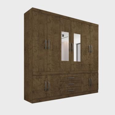 Imagem de Roupeiro New Parma com Espelho Sallêto ipê