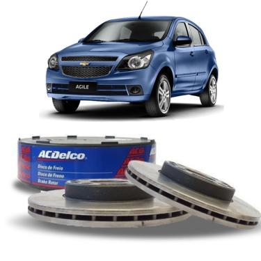 Imagem de Par Disco Freio Dianteiro Acdelco Agile 2013 A 2014