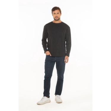 Imagem de Camisa manga longa masculino basic + preta G