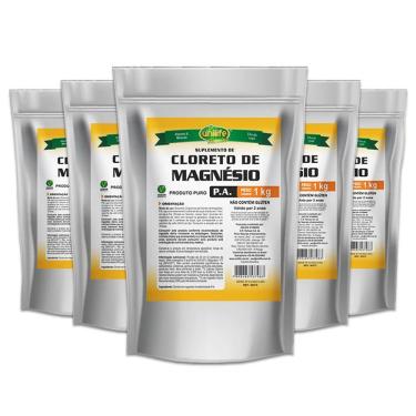Imagem de Kit 5 Cloreto De Magnésio p. A 1Kg