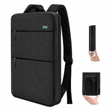 Imagem de Mochila para laptop ZINZ Slim e expansível de 15-16 polegadas com porta USB