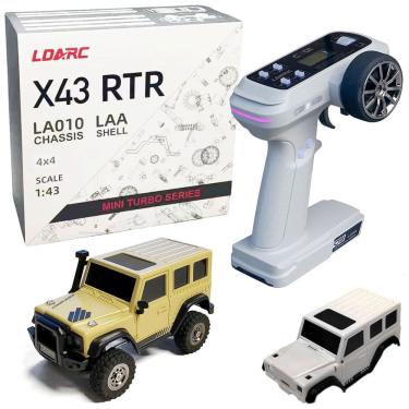 Imagem de Mini Carro RC Crawler RTR de Controle Remoto Escala 1:43 4x4 Off Road de Alta Performan...