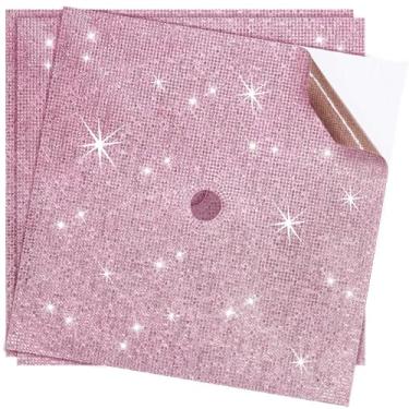 Imagem de MotiMind 3 peças de adesivos de decoração de boné de graduação faça você mesmo, papel de construção de cristal de strass brilhante para capinhas de graduação, sessões de fotos, álbuns de recortes