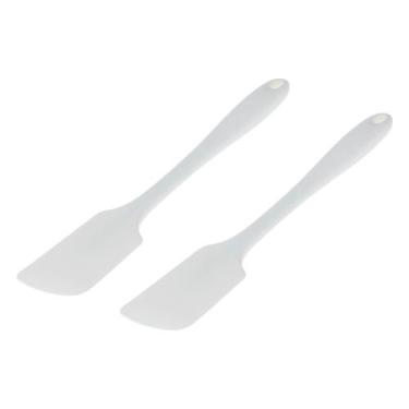 Imagem de Kit Duas Espátulas Retas Profissional Branca Weck
