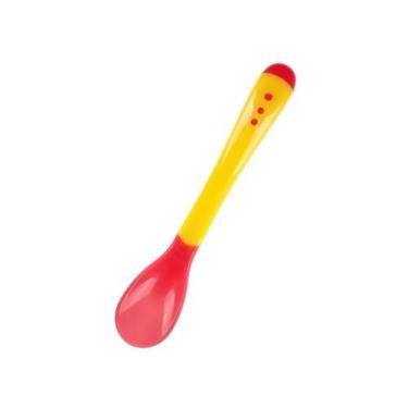 Imagem de Colher de Silicone Termossensível papinha Alimentação Segura bebê magi