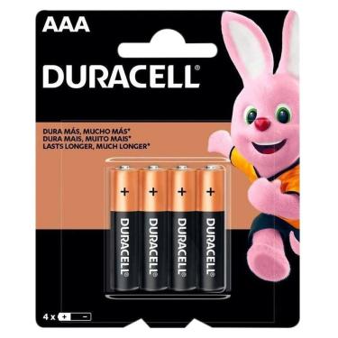 Imagem de 4 Pilhas Duracell Duralock Alcalina Aaa Embalagem C/4 Unids