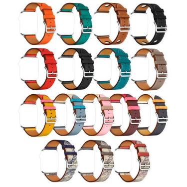 Imagem de Pulseira Single Tour Couro Para Apple Watch 42mm 38mm 44mm - Baú do Vi
