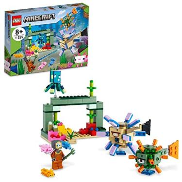 Imagem de LEGO Minecraft The Guardian Battle 21180 Building Kit; Playset de Aventura Subaquática; Grande presente para crianças de 8 anos (255 peças)
