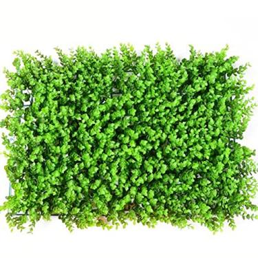 Imagem de LUZTOL Cerca de privacidade falsa expansível vegetação artificial hera tela de cerca de privacidade tela verde artificial de álamo amarelo paredes de vento são adequadas para design externo/interno 60