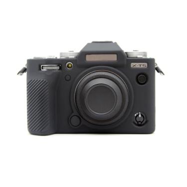 Imagem de Rieibi Capa Fuji XT5 X-T5, capa protetora de silicone macio para câmera Fujifilm XT5 X-T5, capa leve para câmera Fuji X-T5 - preta
