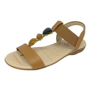 Imagem de Sandália Rasteirinha Feminina Super Conforto Pedraria Modare