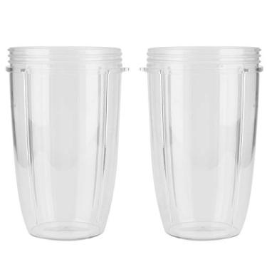 Imagem de Juicer Cup de caneca transparente Acessório do liquidificador de alimentos para 600W 900W Elétrico liquidificador de xícara de copo ABS Material ABS 2pcs