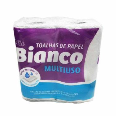 Imagem de Papel Toalha Branco 20x20,5cm Rolo Com 55 Folhas 1294 Mili - C/2rl