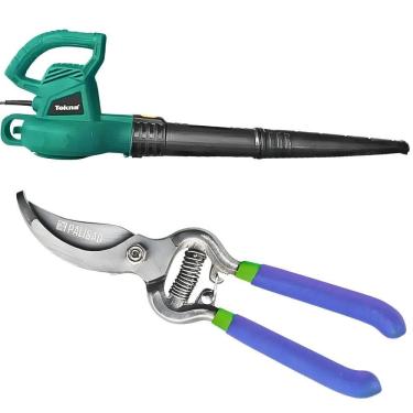 Imagem de Soprador de Folhas 2000W TEKNA e Tesoura para Poda Curva PALISAD