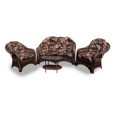 Imagem de Conjunto De Sofá 1 Sofá + 2 Poltronas + 1 Mesa Centro Preto