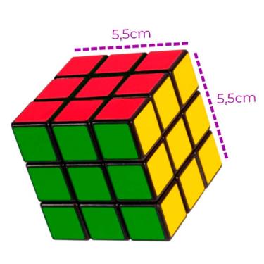 Imagem de Kit 2 Cubos Mágicos 3x3x3 Brinquedo Interativo Clássico