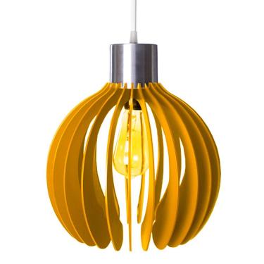 Imagem de Luminária Teto Lustre Pendente Balcão Cozinha Sala Paquistão Cor:amarelo