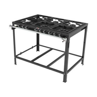 Imagem de Fogao 6 Queimadores 3 Simples 3 Duplos Pmsd-63 S/forno - Progas