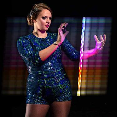 Imagem de GloFX Varinha De Levitação Hypno Led - Brinquedo De Fluxo De Varinha Led Com Corda Curta Iluminada