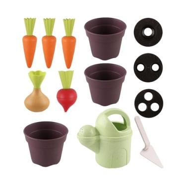 Imagem de Esquirla Conjunto de brinquedos de praia, brinquedos de casinha de brinquedo para plantar, jogos ao ar livre, engraçados, fofos com pá, ferramentas de areia
