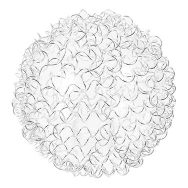 Imagem de IEUDNS Abajur redondo de vidro tipo globo G9, fácil instalação para lustre, luminária pendente minimalista, Diâmetro 15cm