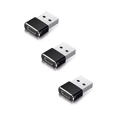 Imagem de Kit 3 Adaptador Type-C para USB 2.0: conecte smartphones Android, iPhone 11/12/13, Apple CarPlay e Android Auto em dispositivos USB com praticidade - DM SHOPP