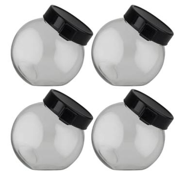 Imagem de Kit 4 Baleiro Plastico Tampa Abre Fácil 1,45lt Pote Multiuso (Fumê)