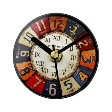 Imagem de YIJU Lembrança decorativa de geladeira, decoração para casa, artesanato retrô, formato de relógio para sala de jantar, restaurante, sala de estar, armário