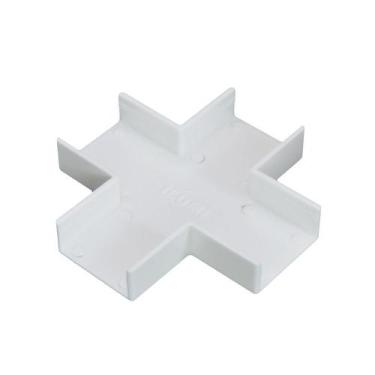 Imagem de Acabamento para Canaleta Cruzeta Branco 10X20 - ILUMI 6207