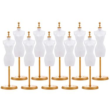 Imagem de EXCEART 10 Peças De Suporte Para Roupas Boneca, Vestido, Boneco Ação, Manequim, Acessórios Vestidos, Casa Bonecas