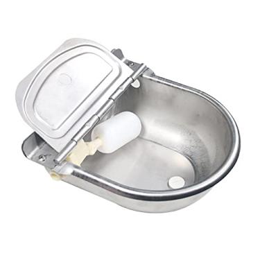 Imagem de ZJchao Dispensador de água Automática para Cães, Com Dispensador de água de Estimação de Bola Flutuante Tigela de água de Cães Aço Inoxidável para o Gado de Gado Cabra Ovelha para