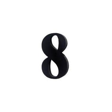 Imagem de Numero acrilico 14 5cm n 8 preto - kami