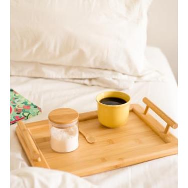 Imagem de Pote de Vidro Empilhável 200ml com Tampa de Bambu Circular