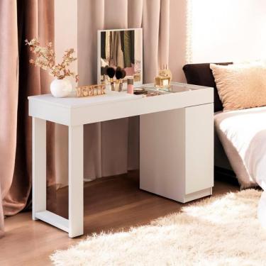 Imagem de Escrivaninha Penteadeira Georgia Branco Fosco