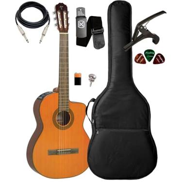 Imagem de Violão Takamine Gc3 Ce Nylon Elétrico Natural + Kit Bag Luxo