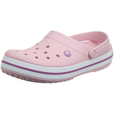 Imagem de Crocs , Tamanco Crocband Masculino e Feminino , 44 , Pearl Pink/Wild Orchid
