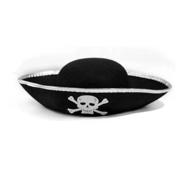 Imagem de Fantasia chapeu de pirata feltro festas halloween carnaval - MC Presen