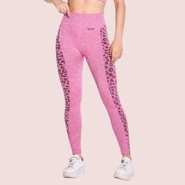 Imagem de Calça Legging Sem Costura Fitness Feminina Trifil Esportiva, Pink, P
