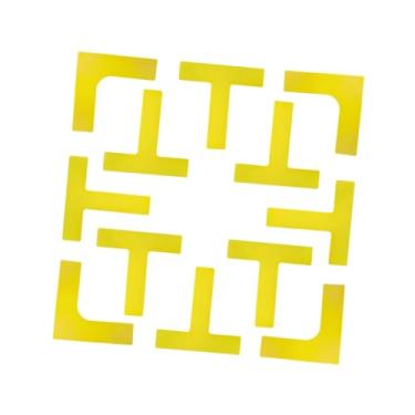 Imagem de Dynwave Kit de marcadores para de pickleball, marcadores esportivos práticos para áreas internas/externas, parque de tênis, presente para quintal, Amarelo